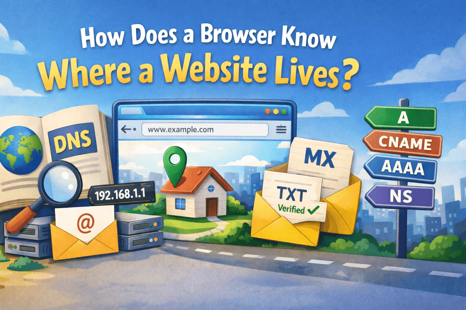 How Does a Browser Know Where a Website Lives?